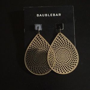 BaubleBar Gold Statement Earrings